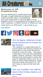 Mobile Screenshot of all-creatures.org
