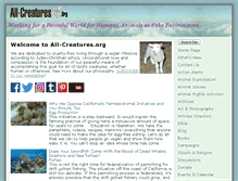 Tablet Screenshot of all-creatures.org